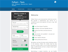 Tablet Screenshot of fulhamtaxis.co.uk